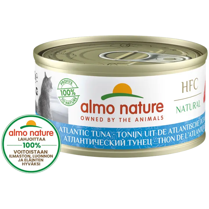 Almo Nature HFC Natural Atlantin tonnikala kissan täydennysravinto 70 g