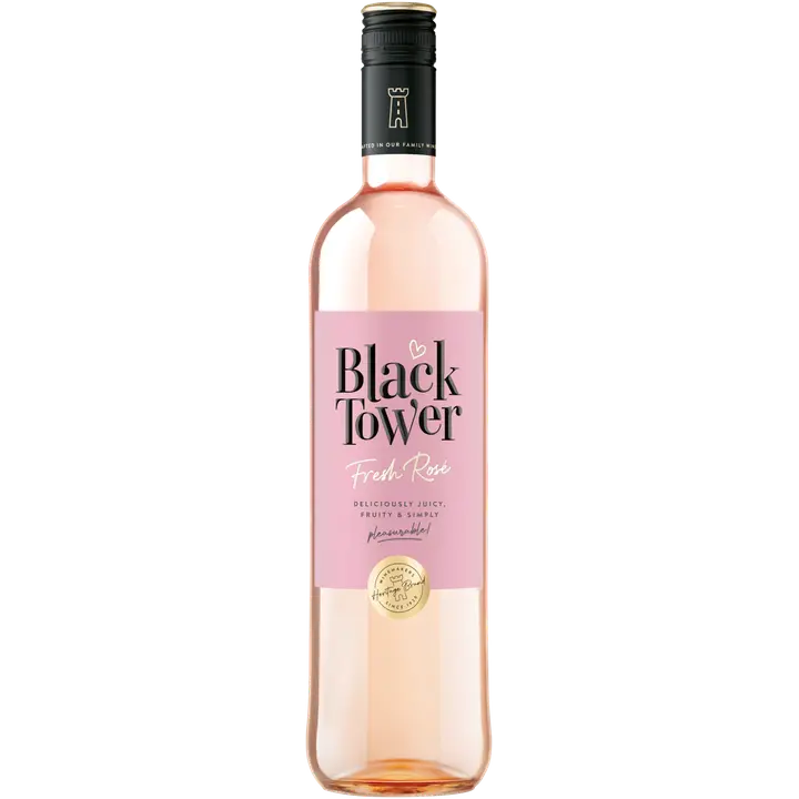 Black Tower Rosé 8 til-% 0,75L plo