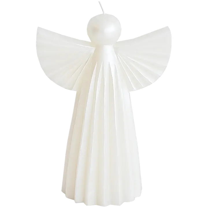 Finnmari Enkeli kynttilä 12x8x17 cm valkoinen
