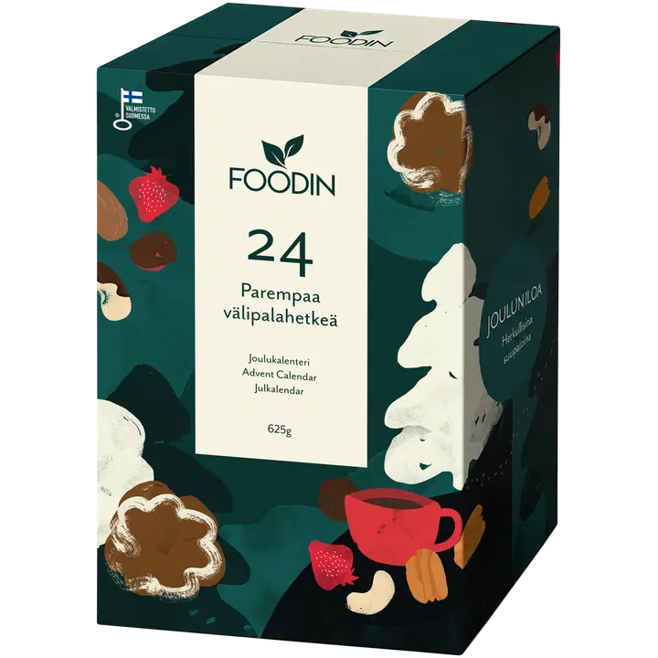 Foodin 24 Parempaa Välipalahetkeä -Joulukalenteri 625g