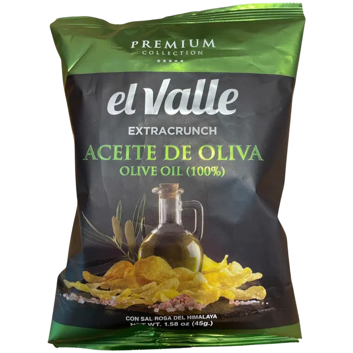 El Valle Premium Oliiviöljy & Himalyna suola chips 45g