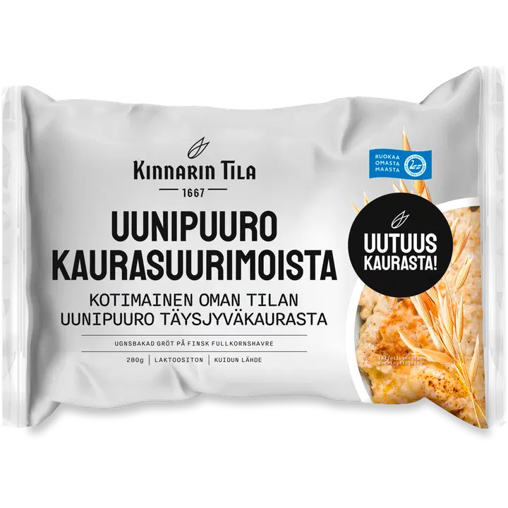 Kinnarin Tila 280g Uunipuuro kaurasuurimoista