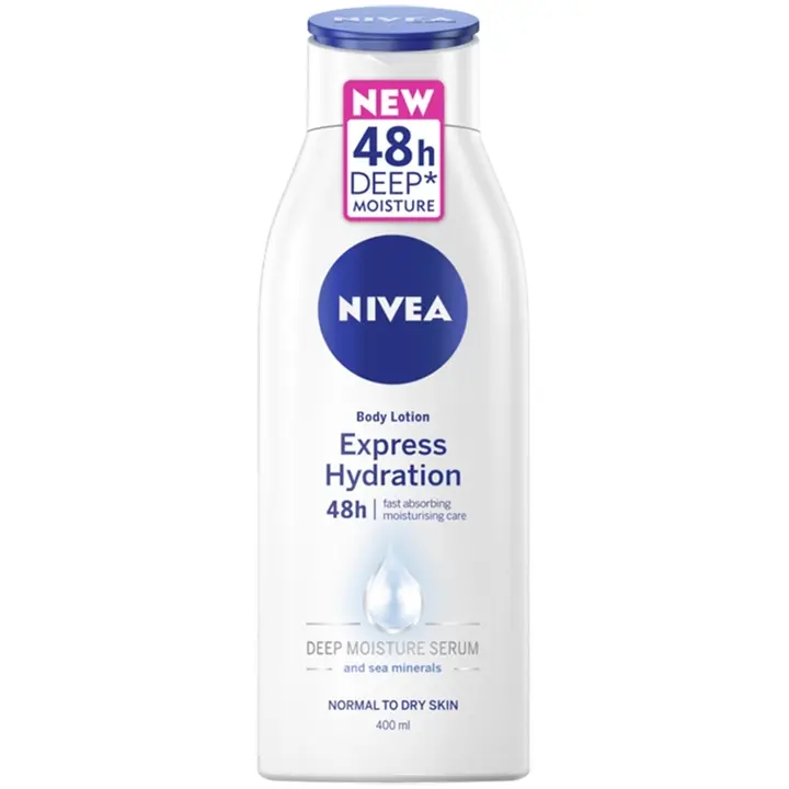 NIVEA 400ml Express Hydration Body Lotion -vartalovoide