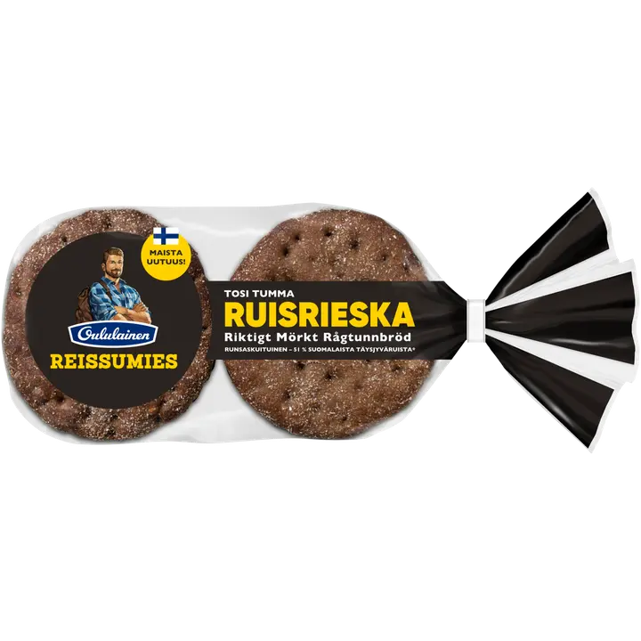Oululainen Reissumies Tosi Tumma Ruisrieska 6kpl 270g