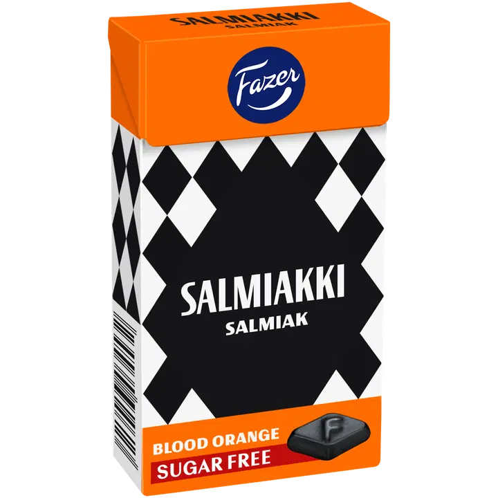 Fazer Salmiakki Blood orange sokeriton pastilli 40g