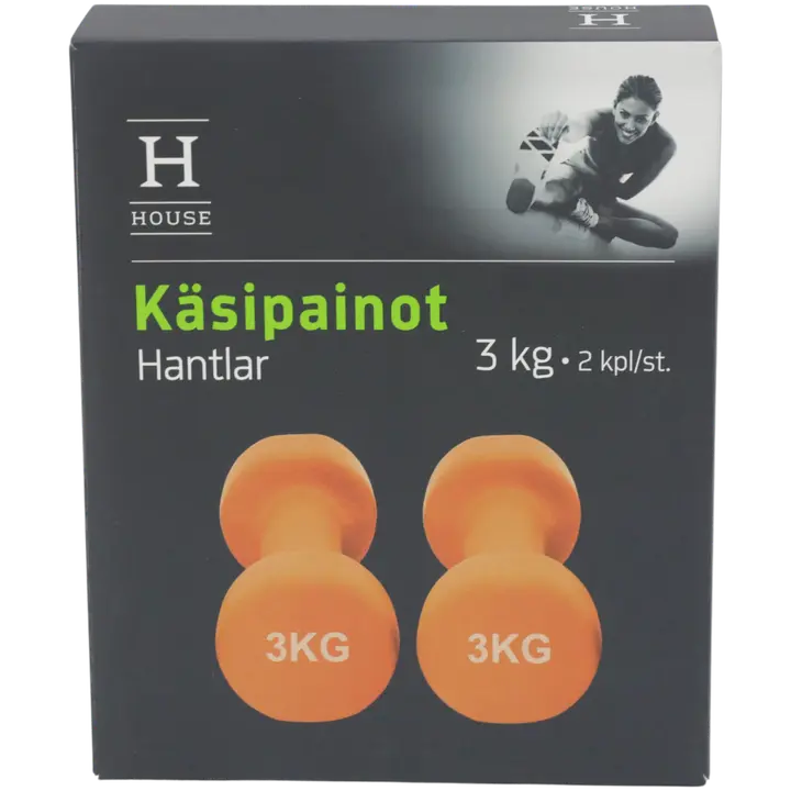 Hantlid House 2x3kg neopreen