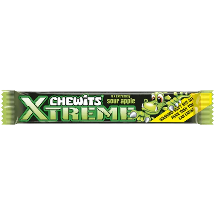 Chewits Xtreme hapu õuna maitselised närimiskompvekid 30 g
