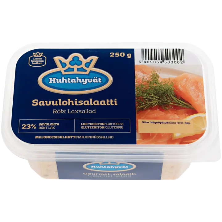 Huhtahyvät Gourmet Savulohisalaatti 250g