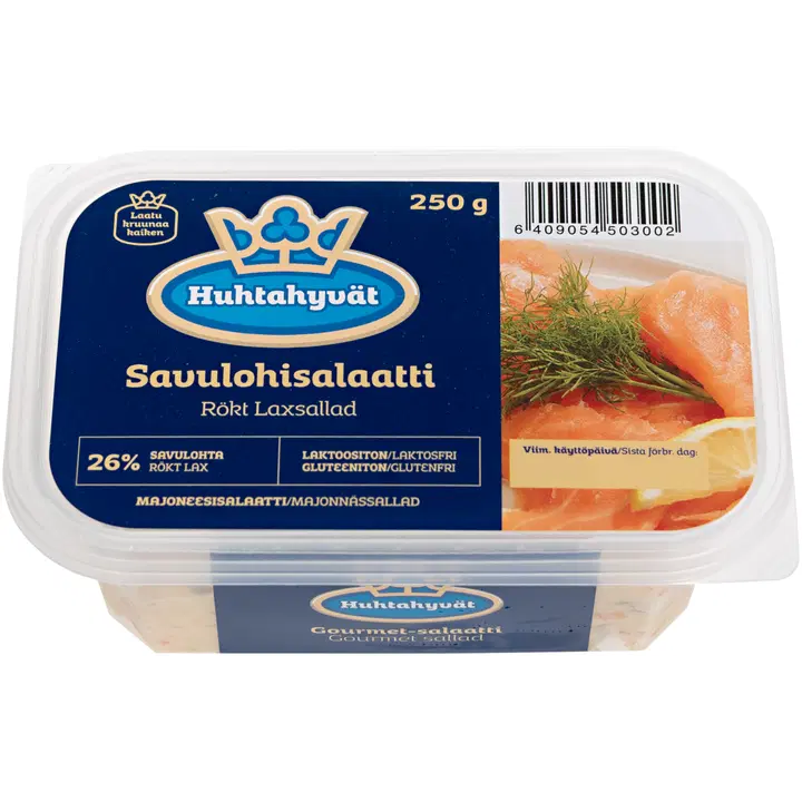 Huhtahyvät Gourmet Savulohisalaatti 250g