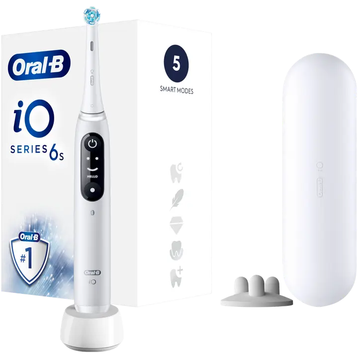 Oral-B Sähköhammasharja iO 6S White Braun-tekniikalla