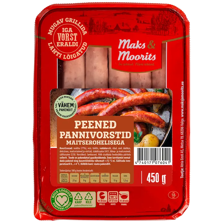Peened pannivorstid maitserohelisega, 450 g