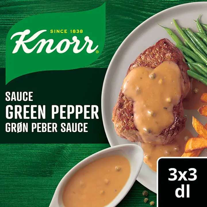 Knorr, rohelise pipra kastme koostisained, 3 × 22 g