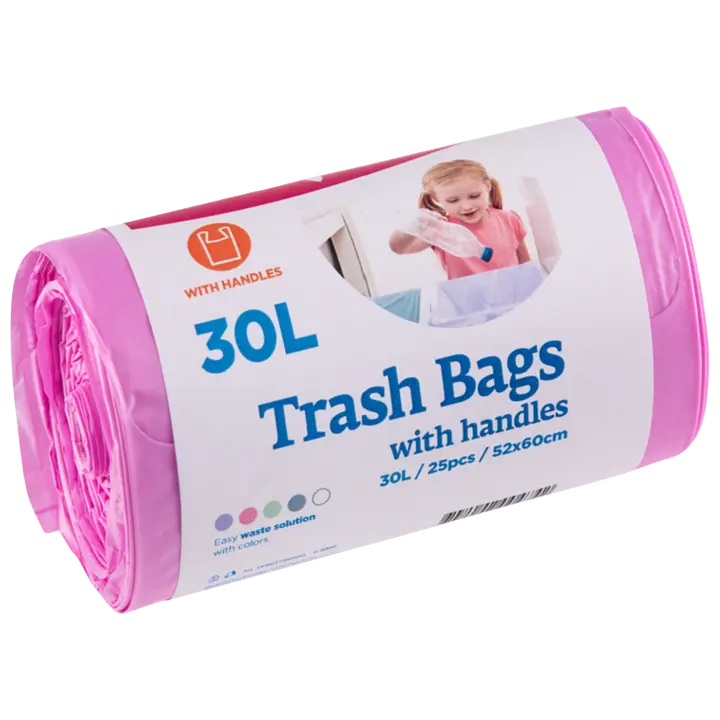 Mclean sangadega prügikott roosa 30l 25tk