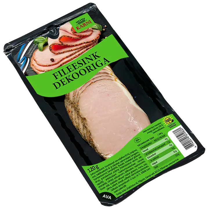 Karni S/K Fileesink dekooriga, 120 g, viilutatud