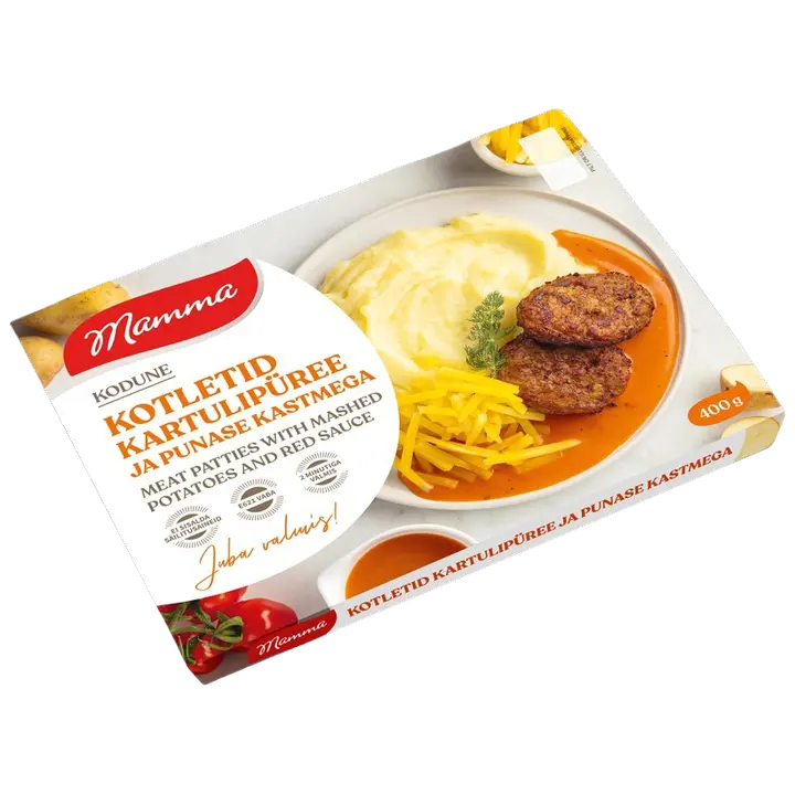 Mamma Kotletid Kartulipüree Ja Punase Kastmega