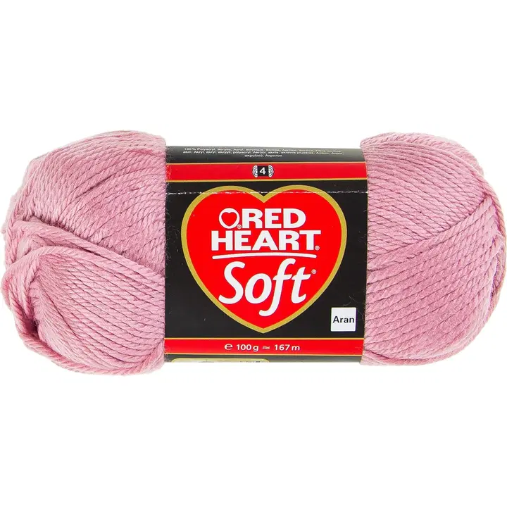 RED HEART SOFT 10X100G, VANHA ROSA, 100G
