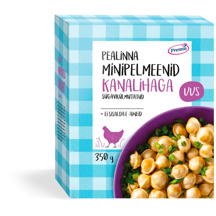 Pealinna minipelmeenid kanalihaga 350g