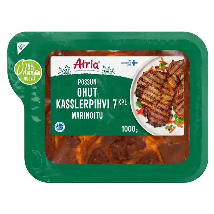 Atria Possun Ohut Kasslerpihvi Marinoitu 1kg