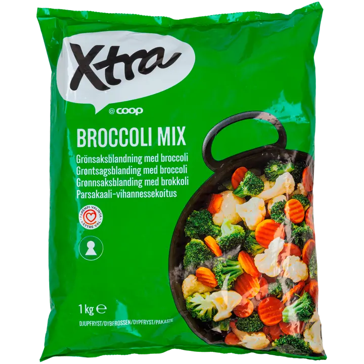 Xtra Broccoli mix parsakaali-vihannessekoitus 1kg pakaste