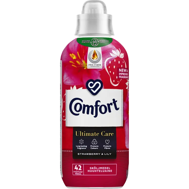 Comfort Strawberry & Lily Huuhteluaine Pitkäkestoinen tuoksu 762 ml 42 pesua