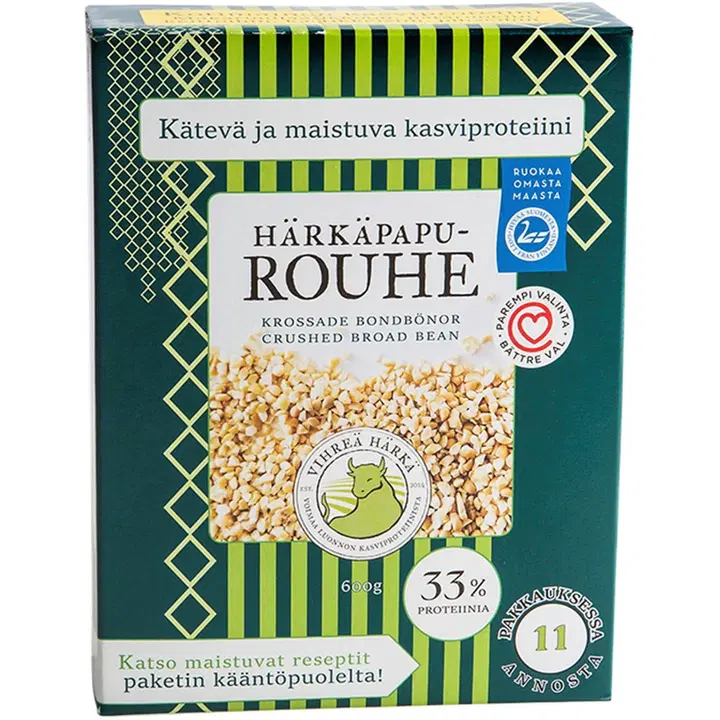 Vihreä Härkä Härkäpapurouhe 600 g, korkeaproteiininen