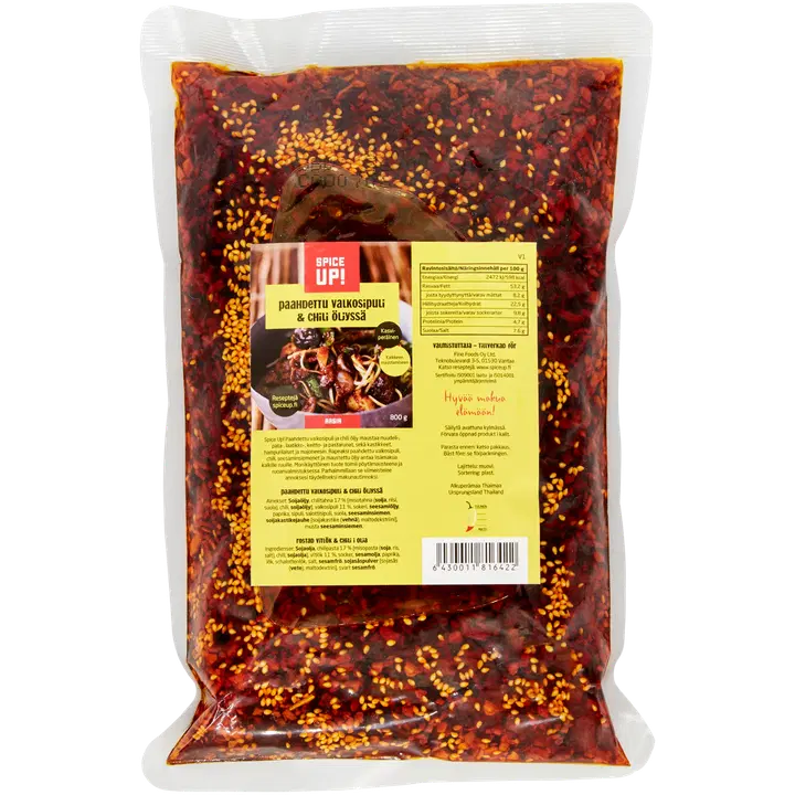 Spice Up! Paahdettu valkosipuli & chili öljyssä 800g