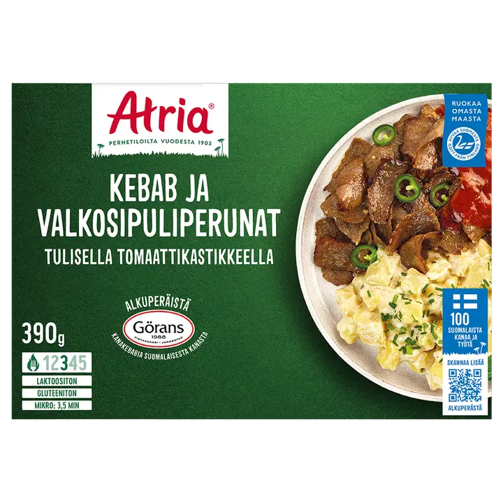 Atria Kebab ja Valkosipuliperunat 390g