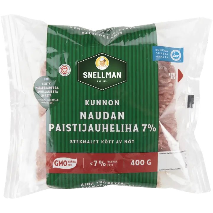 Snellman Kunnon naudan paistijauheliha 7% 400g