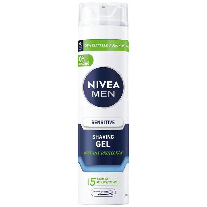 NIVEA MEN 200ml Sensitive Shaving Gel -parranajogeeli