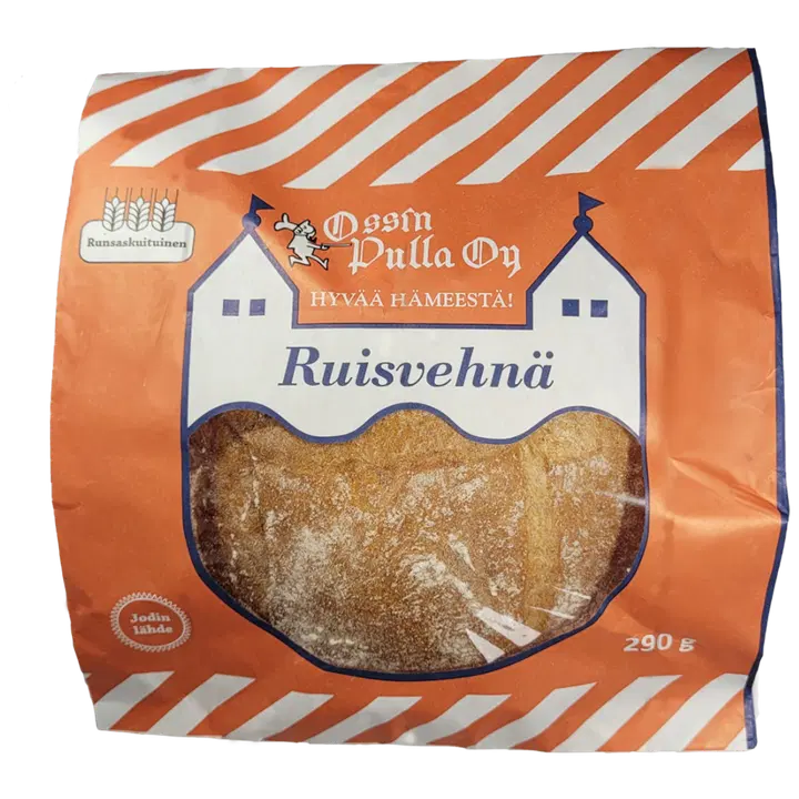 Ossin Pulla, 290 g, Ruisvehnähiivaleipä, hiivaleipä