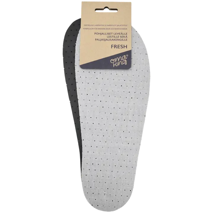 Paljasjalkapohjallinen aktiivihiili