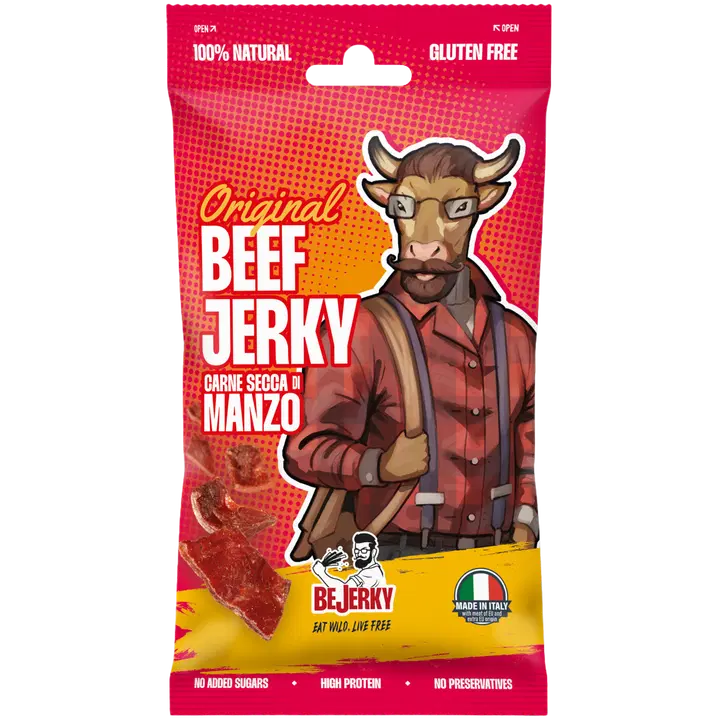 BeJerky Veiseliha vinnutatud snäkk original 25 g