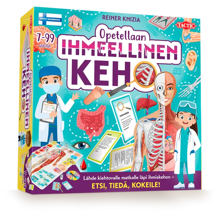 Tactic lautapeli Opetellaan Ihmeellinen keho