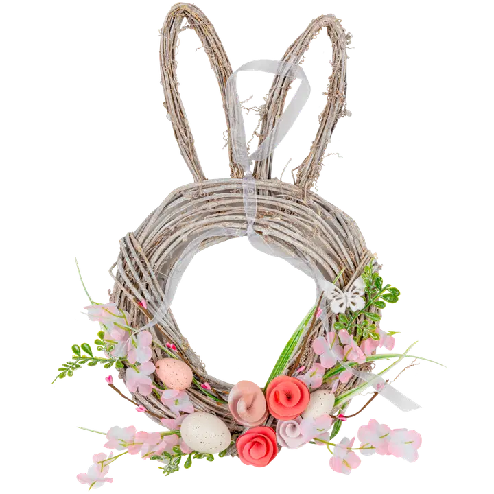 Kranssi Pupu 45 cm pinkki