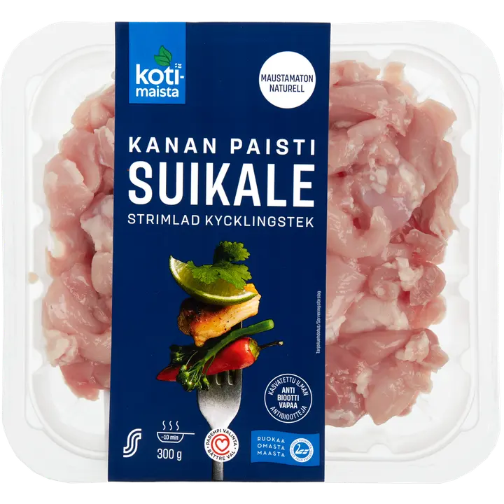 Kotimaista Kanan paistisuikale maustamaton 300g