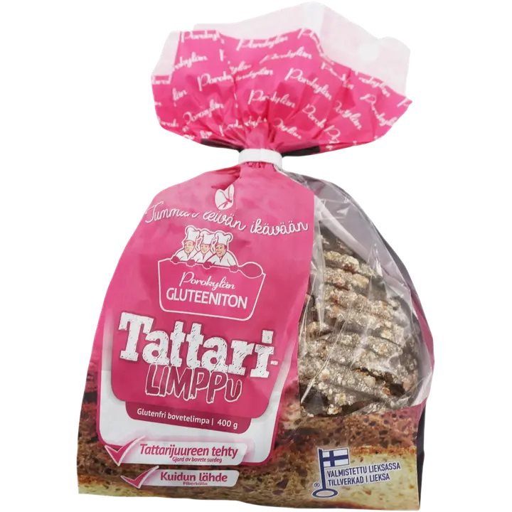 Porokylän Leipomo Tattarilimppu 400 g, gluteeniton