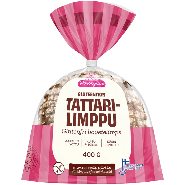 Porokylän Tattarilimppu 400 g gluteeniton