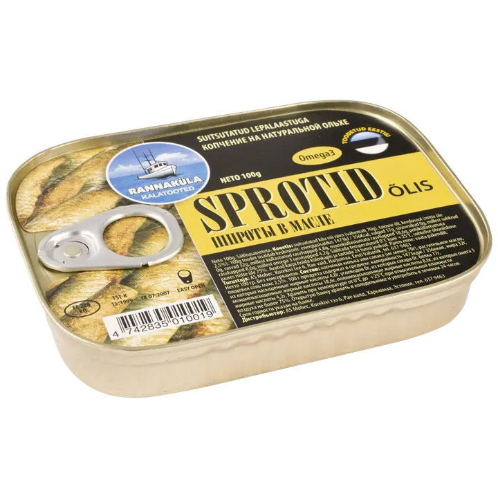 Rannaküla sprotid õlis 100g