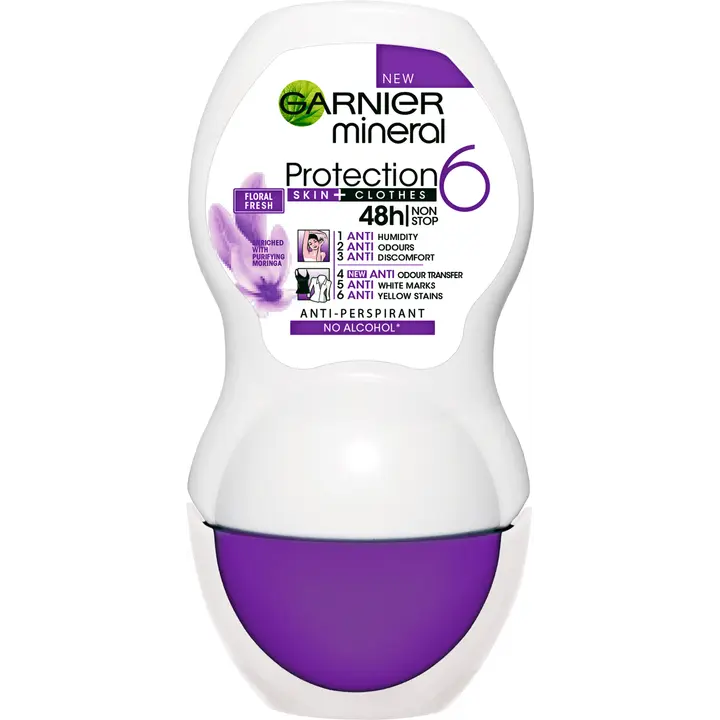 Garnier Mineral Deodorant 50ml Protection 6 roll-on antiperspirantti 50ml