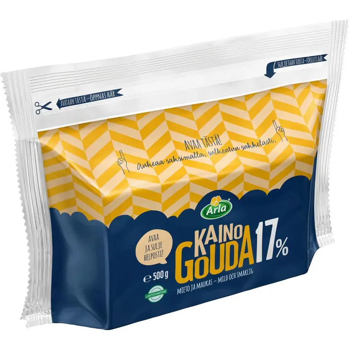 Arla Tolkuttomat Juustot Kaino Gouda 17% 500 g