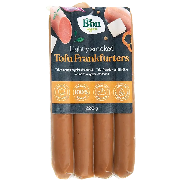 Bon Vegan Tofuviinerid Kergelt Suitsutatud 220G