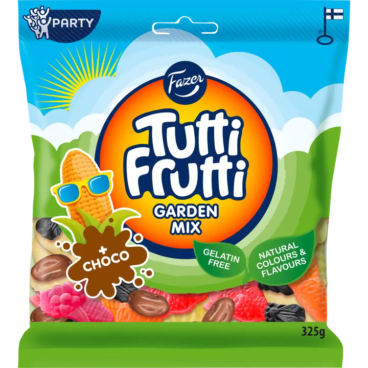 Fazer Tutti Frutti Garden Mix karkkipussi 325g