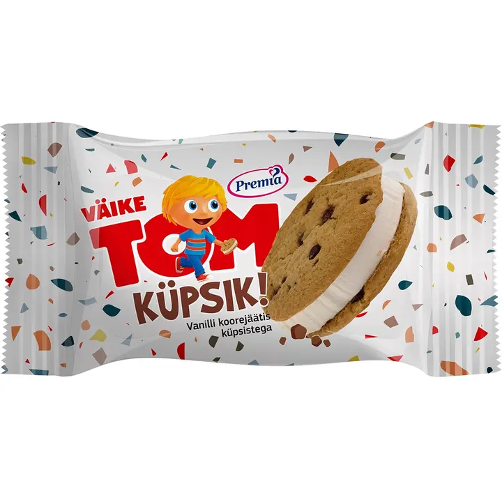 Väike Tom hele küpsisejäätis, 75 g