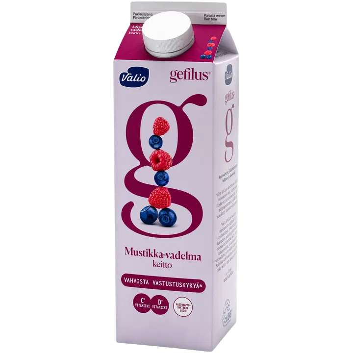 Valio Gefilus® mustikka-vadelmakeitto 1 kg