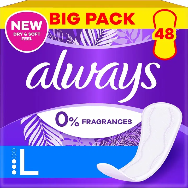 Always Long hajusteeton 48kpl pikkuhousunsuoja