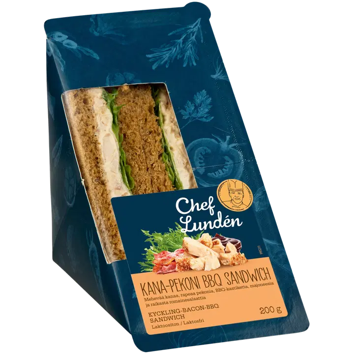 Chef Lunden Kana-pekoni bbq sandwich 200g
