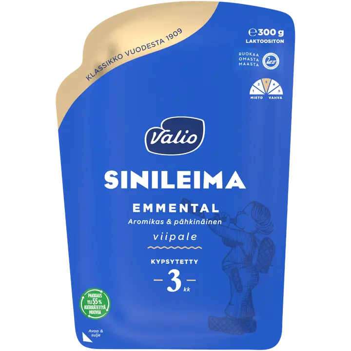 Valio Emmental sinileima e300 g viipale