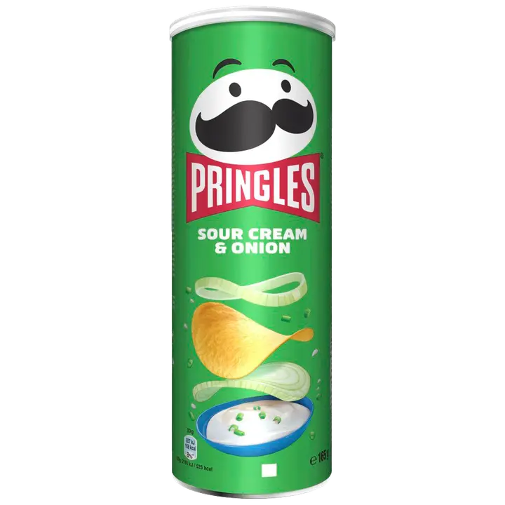PRINGLES KOORE-SIBULAMAITSELISED KRÕPSUD 165 g
