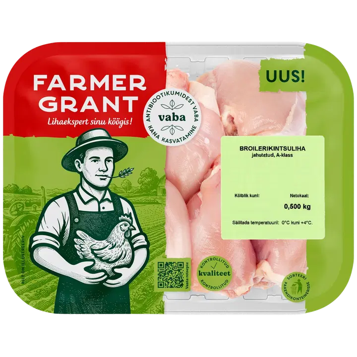 Farmer Grant Broilerikintsuliha (kondita, nahata) 500 g A-klass