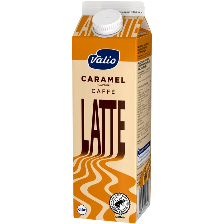 Valio Latte caramel maitokahvijuoma 1 l laktoositon